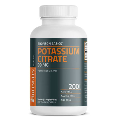 Bronson Vitamins Potassium Citrate 99mg, 200 Tablets