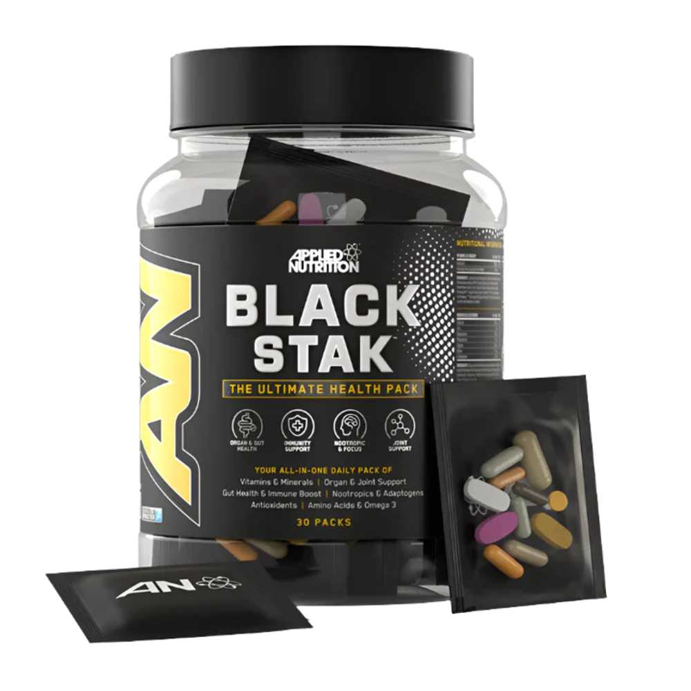 Applied Nutrition Black Stak - the Ultimate Health Pack 30 Packs in Each Tub