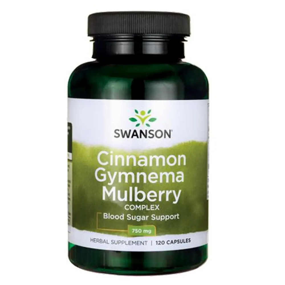 Cinnamon + Gymnema + Mulberry by Swanson 3 In 1 Formula -120 Capsules