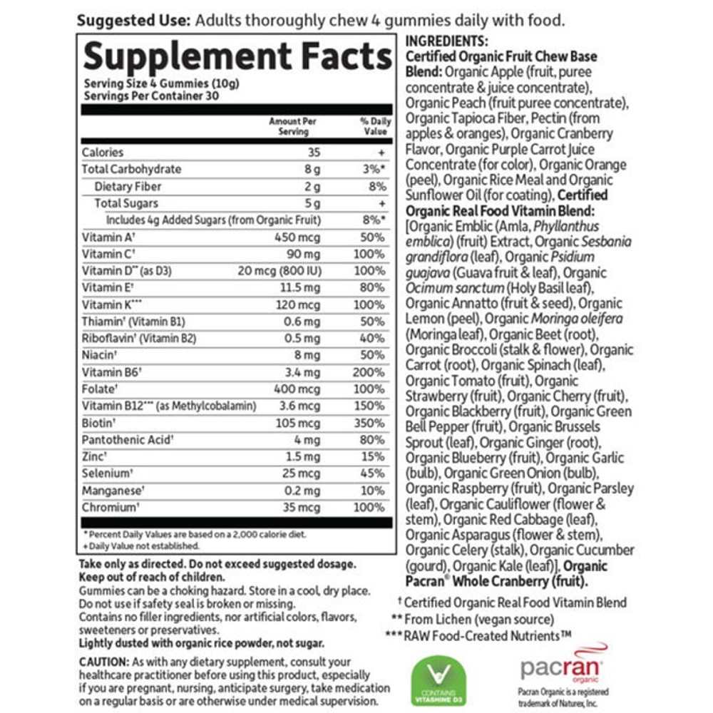 Garden of Life Organics Women's Multi Berry 120 Gummies