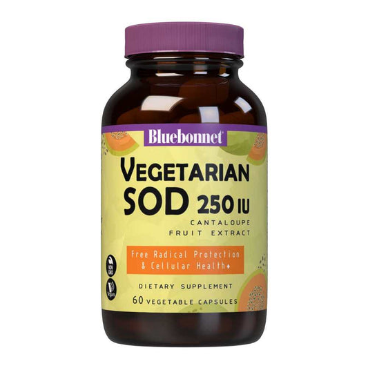 Bluebonnet Nutrition Vegetarian Sod 250 Iu Cantaloupe Fruit Extract 60 Caps