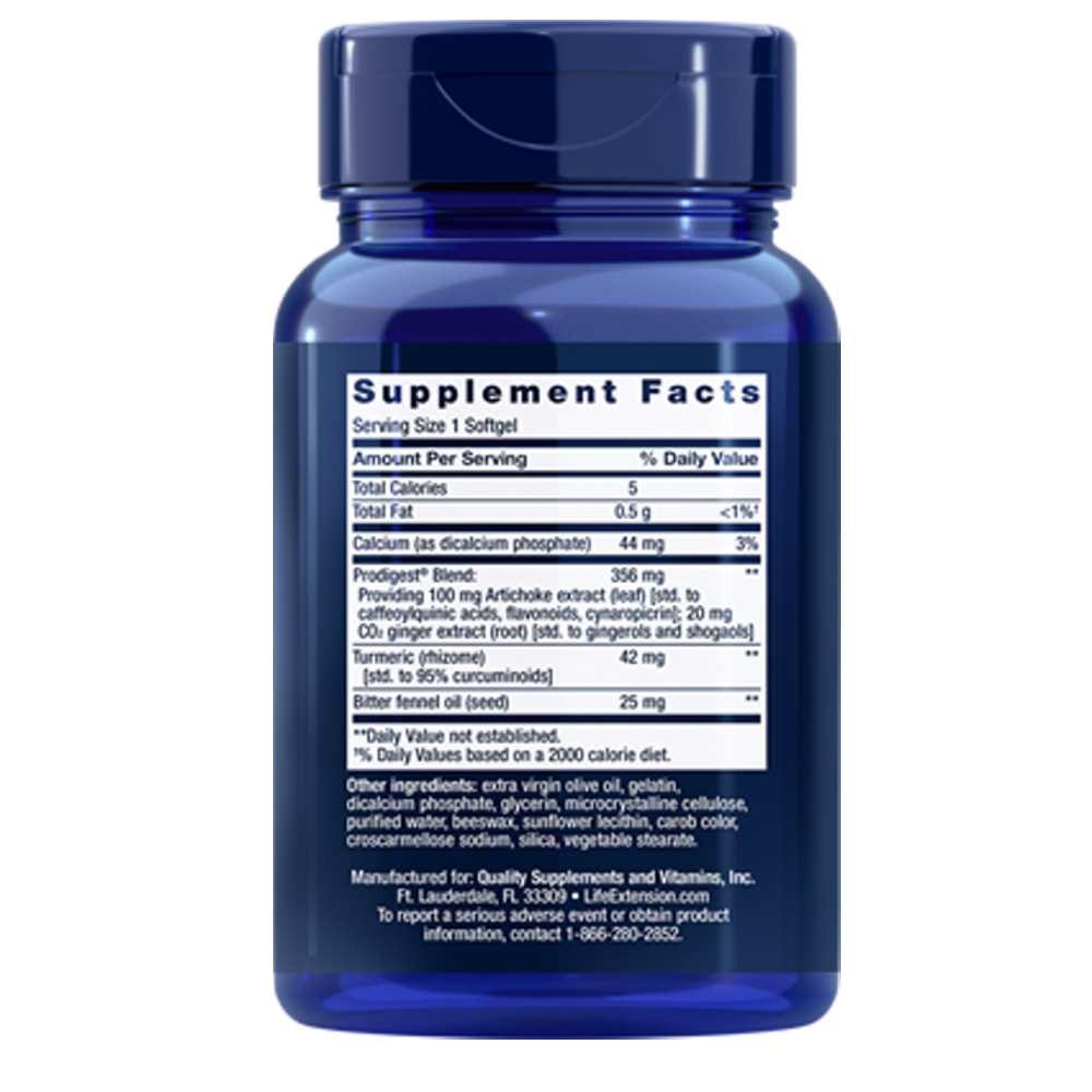 Life Extension Bloat Relief – 60 Softgels