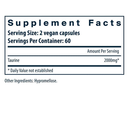 Vital Nutrients Taurine 1000mg 120 Caps