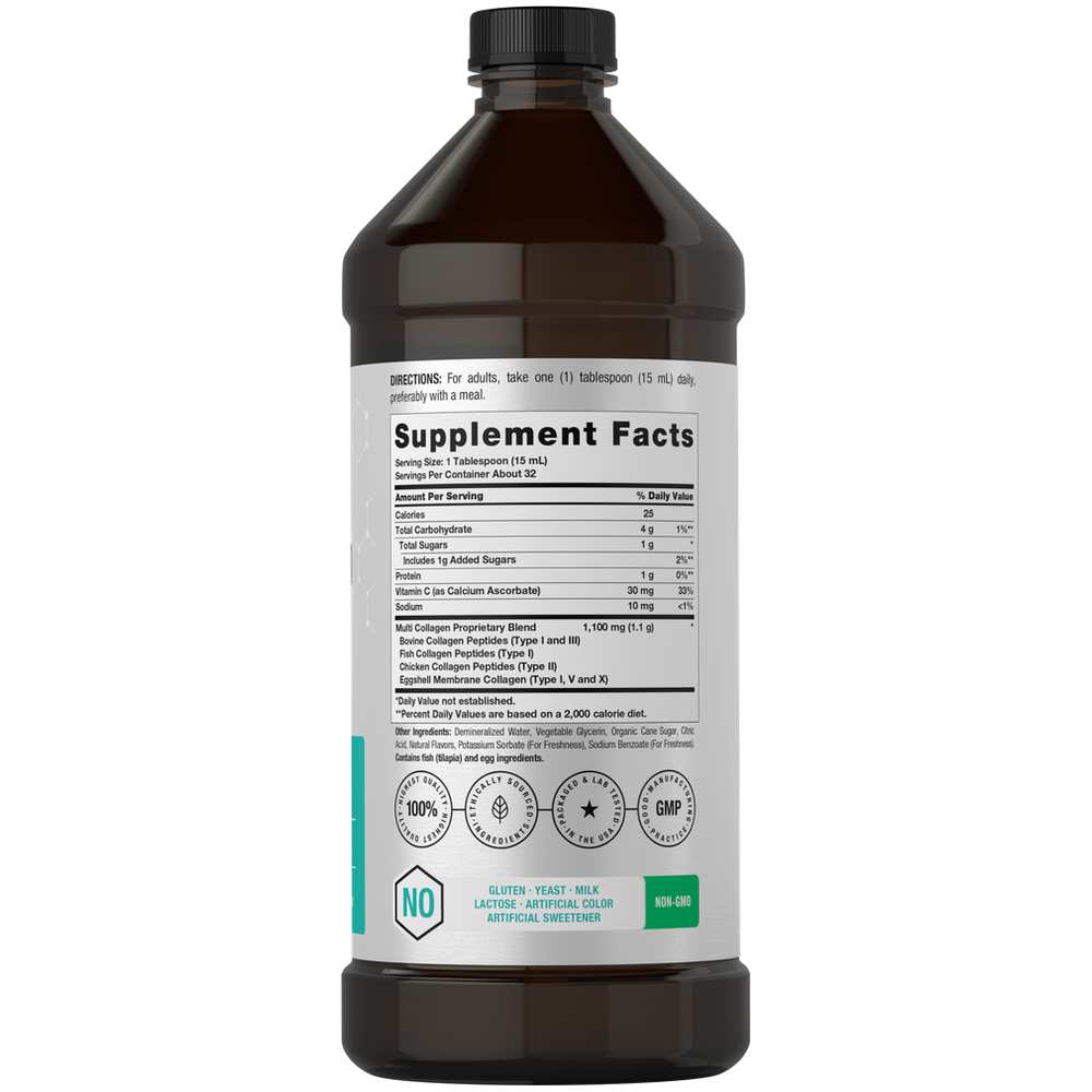 Horbäach Multi Collagen Protein | 16oz Liquid