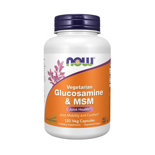 Now Foods Vegetarian Glucosamine & Msm – 120 Veg Capsules