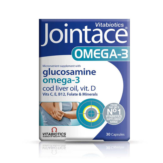 Vitabiotics Jointace Omega-3 Supplement – 30 Capsules for Joint & Bone Health