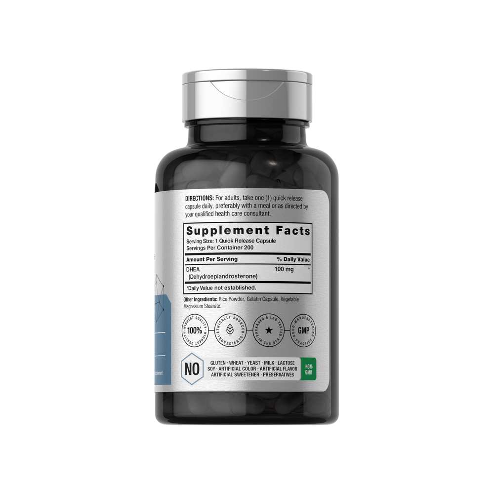 Horbäach Dhea 100mg | 200 Capsules