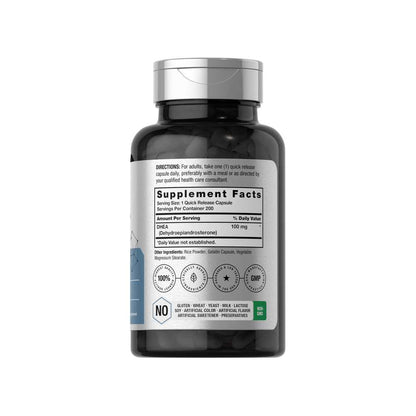 Horbäach Dhea 100mg | 200 Capsules