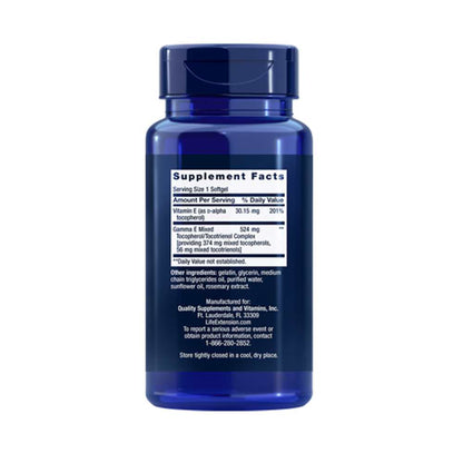 Life Extension Gamma E Mixed Tocopherols & Tocotrienols – 60 Softgels