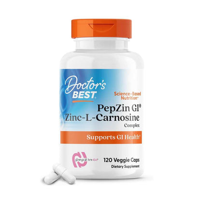 Doctor's Best PepZin GI, Zinc-L-Carnosine Complex, 120 Veggie Caps