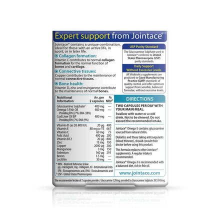 Vitabiotics Jointace Omega-3 Supplement – 30 Capsules for Joint & Bone Health