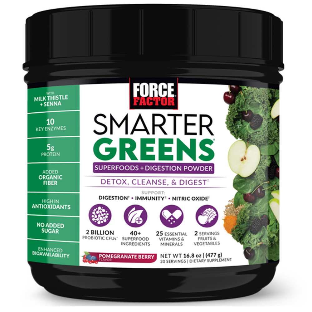 Force Factor Smarter Greens Digestion – 30 Servings (477g)