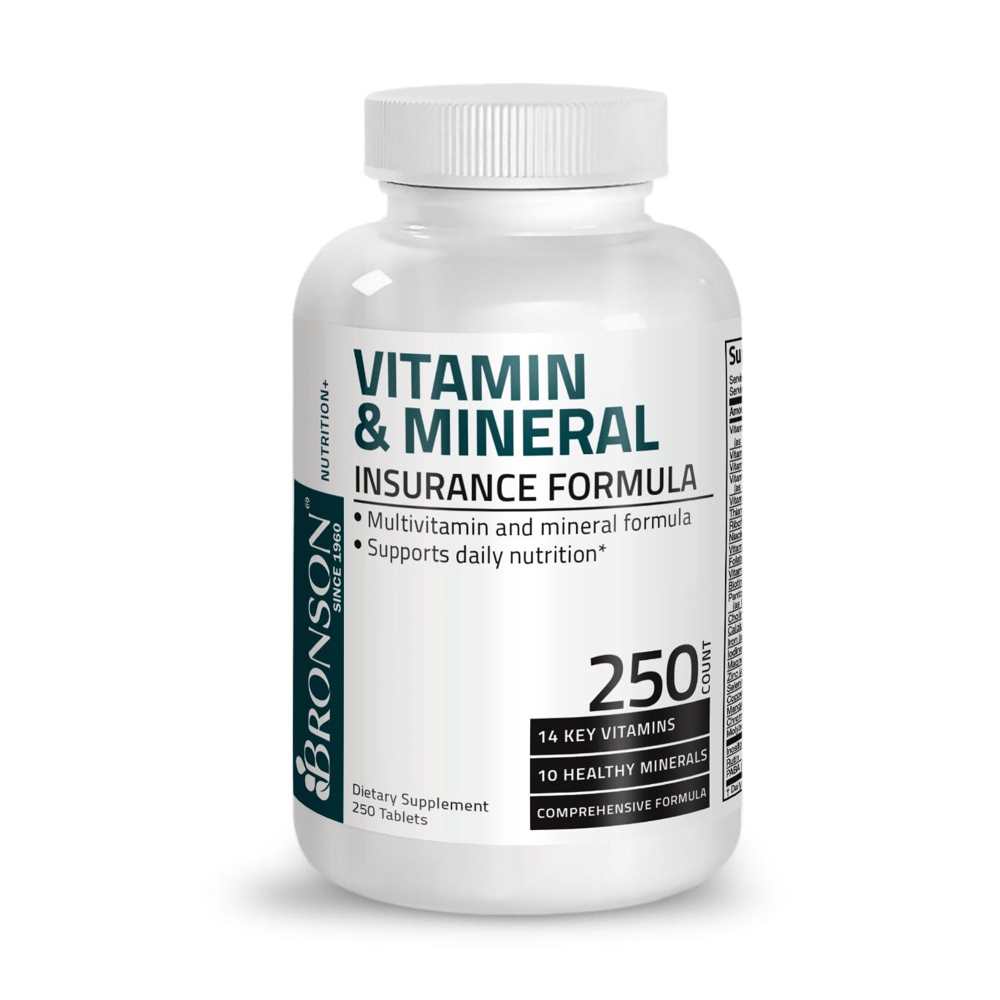 Bronson Vitamins Vitamin & Mineral Insurance Formula - 250 Tablets