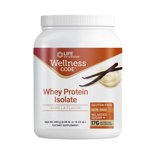 Life Extension Wellness Code® Whey Protein Isolate (vanilla) 403 Grams