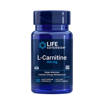 Life Extension L-Carnitine 500 Mg – 30 Vegetarian Capsules