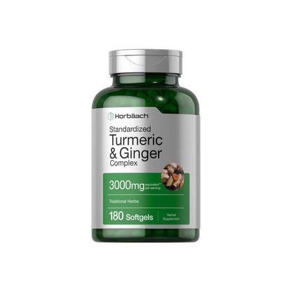 Horbäach Turmeric Complex 3000mg per Serving | 60 Softgels