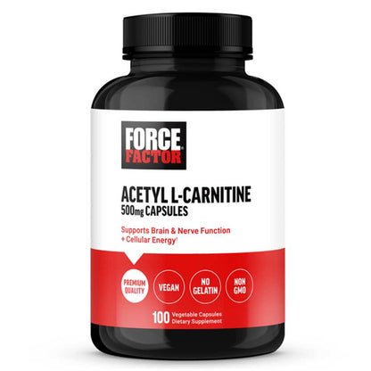 Force Factor Acetyl-L-Carnitine – 100 Capsules