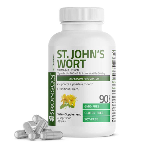 Bronson Vitamins St. John's Wort 700 Mg per Serving 90 Caps