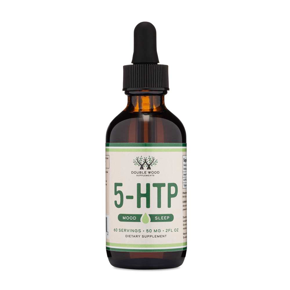 5-Htp Drops by Double Wood – 2 Fl Oz – Natural Mood Enhancer