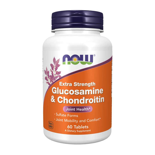Now Foods Extra Strength Glucosamine & Chondroitin – 60 Tablets