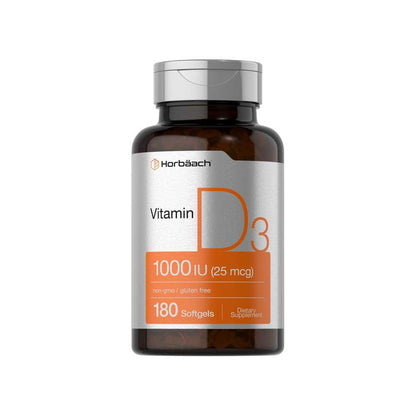 Horbäach Vitamin D-3 1000 Iu | 180 Softgels