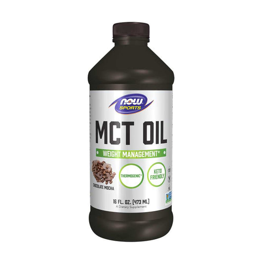 Now Sports Mct Oil – Chocolate Mocha Flavor – Liquid Supplement – 473 ml