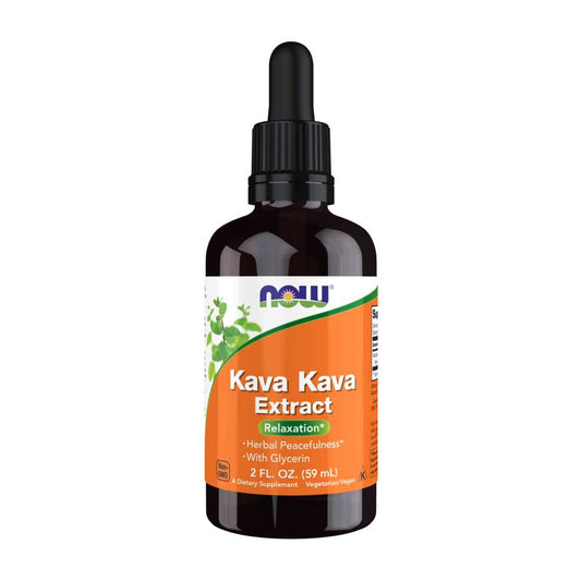 Now Foods Kava Kava – Natural Relaxation Extract with Glycerin | 2 Fl Oz (59 M L)
