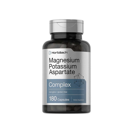 Horbäach Magnesium Potassium Aspartate Complex | 180 Capsules