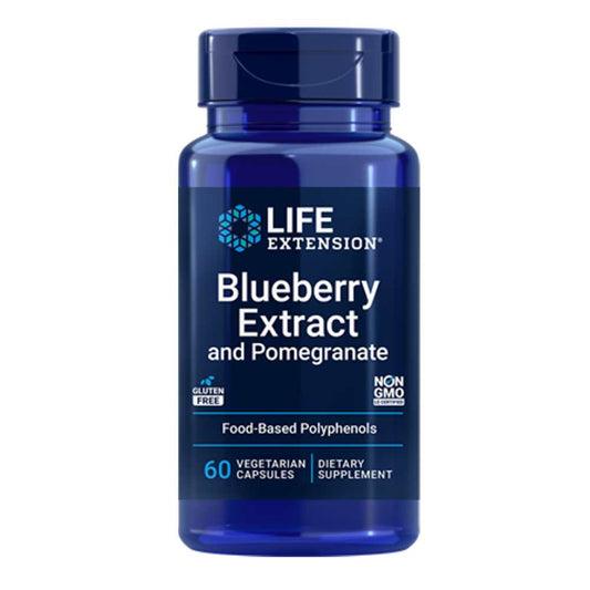 Life Extension Blueberry Extract & Pomegranate – 60 Vegetarian Capsules
