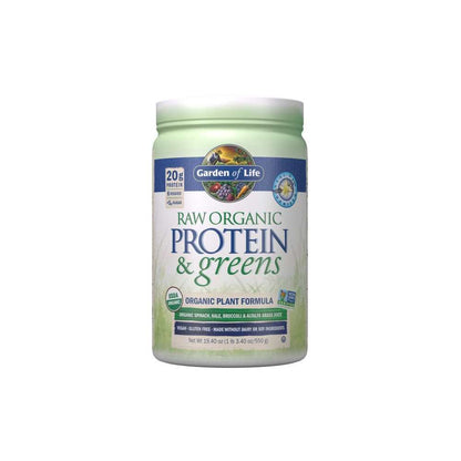 Garden of Life Raw Organic Protein & Greens - Vanilla, 19.4 Oz (550 G)