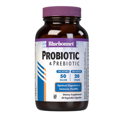 Bluebonnet Nutrition Probiotic & Prebiotic 50 Billion 30 Caps