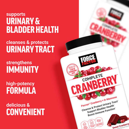 Force Factor Complete Cranberry – 60 Soft Chews