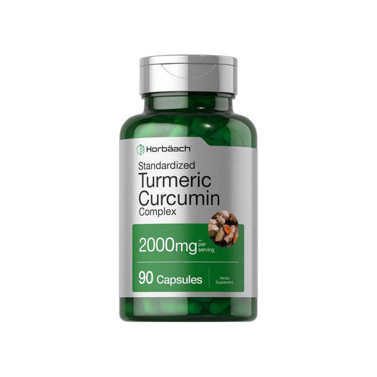 Horbäach Turmeric Curcumin with Bioperine 2000mg per Serving | 90 Capsules