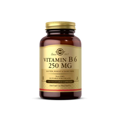 Solgar Vitamin B6 250 Mg 100 Vegetable Capsules
