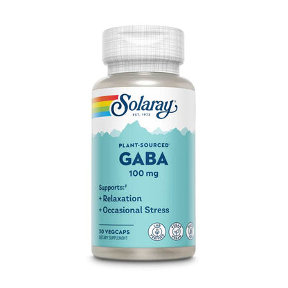 Solaray Plant-Sourced Gaba 30 Caps