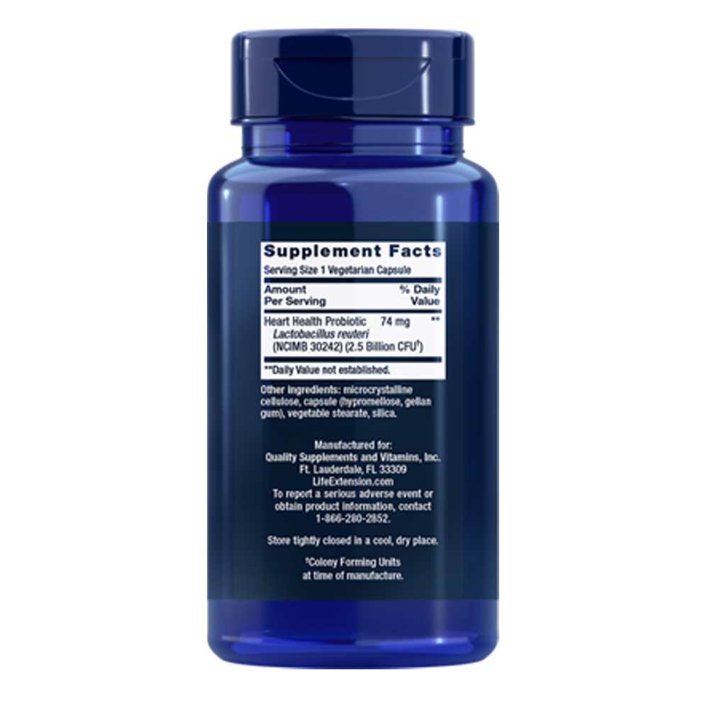 Life Extension Florassist® Probiotic Heart Health – 60 Vegetarian Capsules