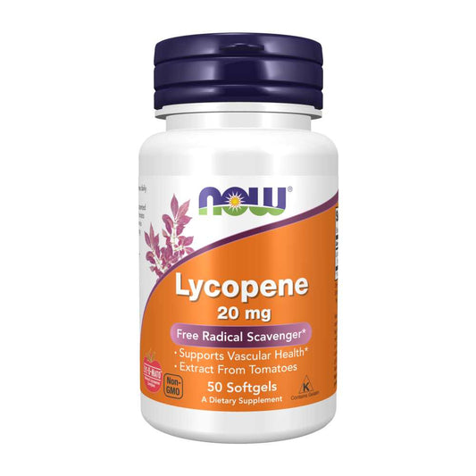 Now Foods Lycopene 20mg – Antioxidant & Heart Health Support – 50 Softgels