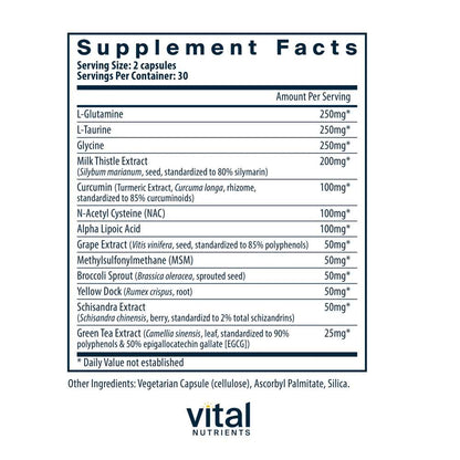 Vital Nutrients Detox Formula 60 Caps