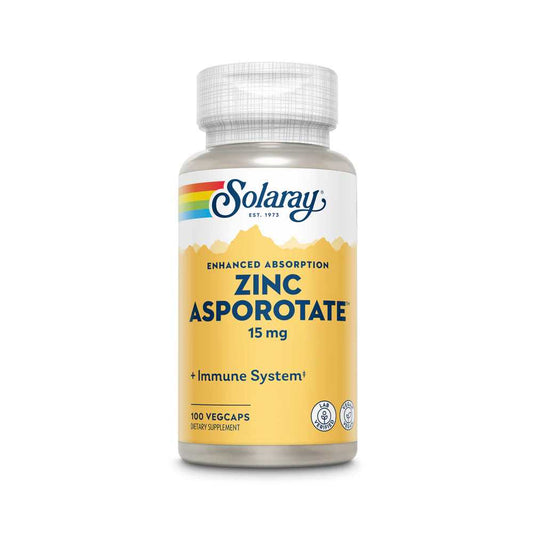 Solaray Zinc Asporotate 15mg 100 Caps