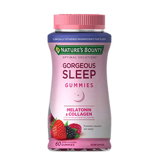 Nature's Bounty Gorgeous Sleep 5 Mg Melatonin; 100 Mg Collagen, 60 Gummies
