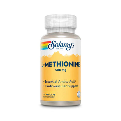 Solaray L-Methionine, Free Form 500mg 30 Caps