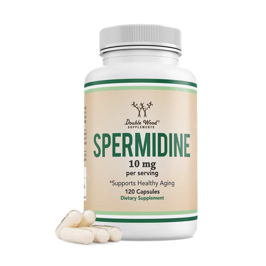 Double Wood Supplements Spermidine – 10mg Healthy Aging Support, 120 Capsules