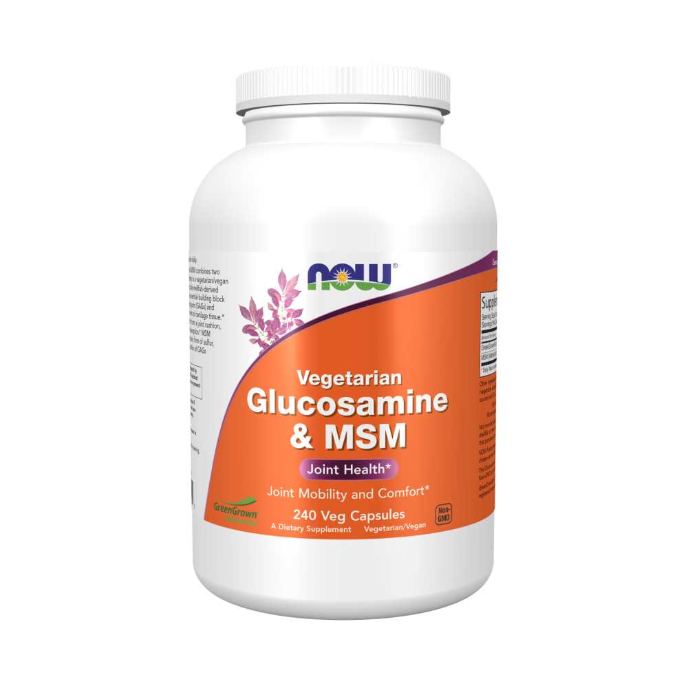 Now Foods Vegetarian Glucosamine & Msm – 120 Veg Capsules