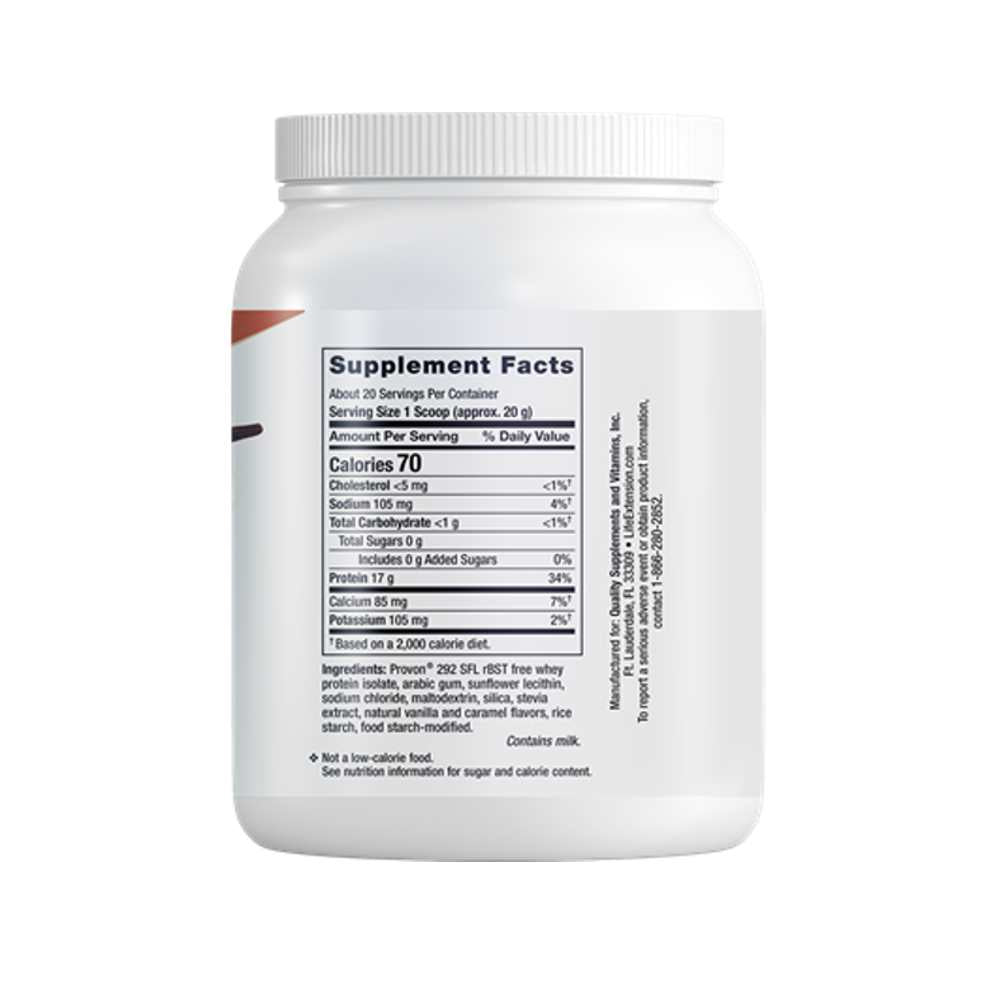 Life Extension Wellness Code® Whey Protein Isolate (vanilla) 403 Grams
