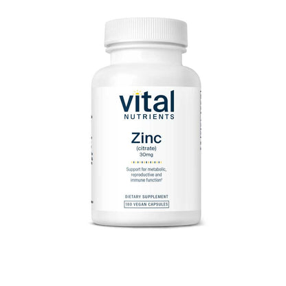 Vital Nutrients Zinc Citrate 30mg 90 Caps