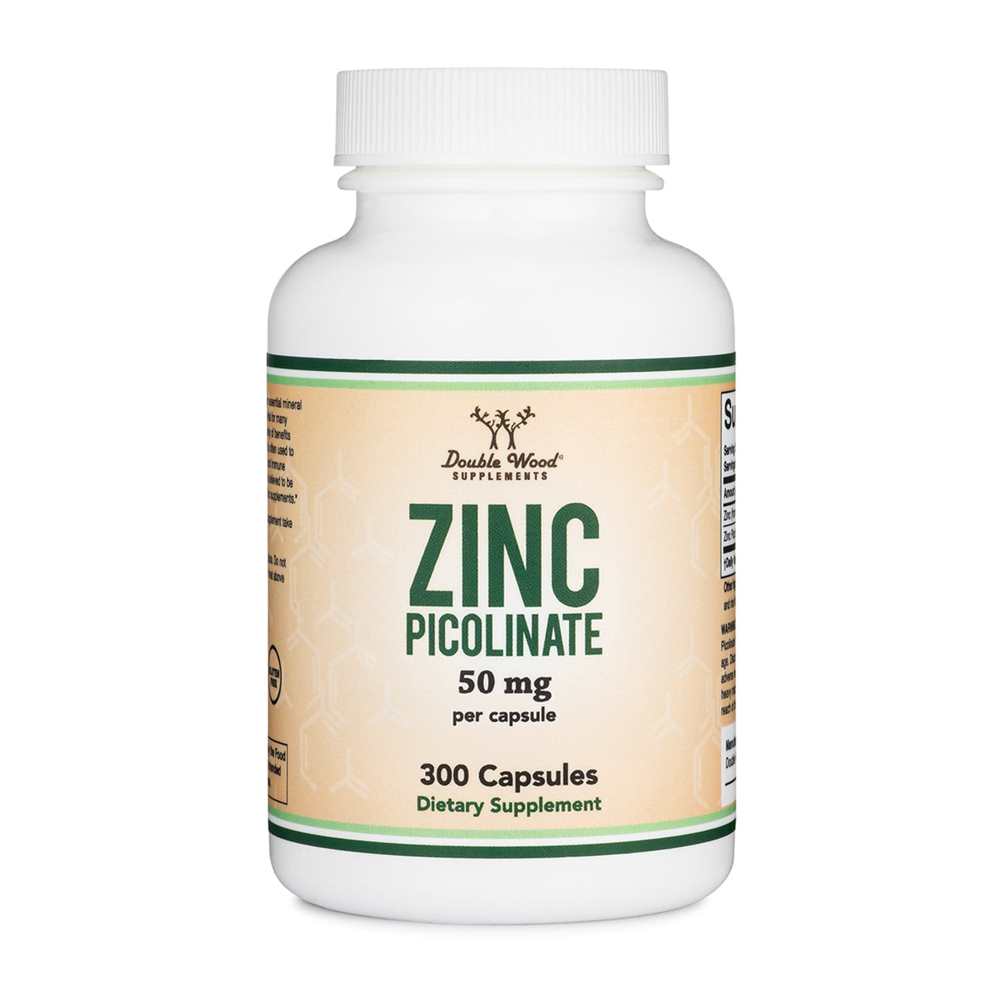 Double Wood Zinc Picolinate 50 Mg – 300 Capsules