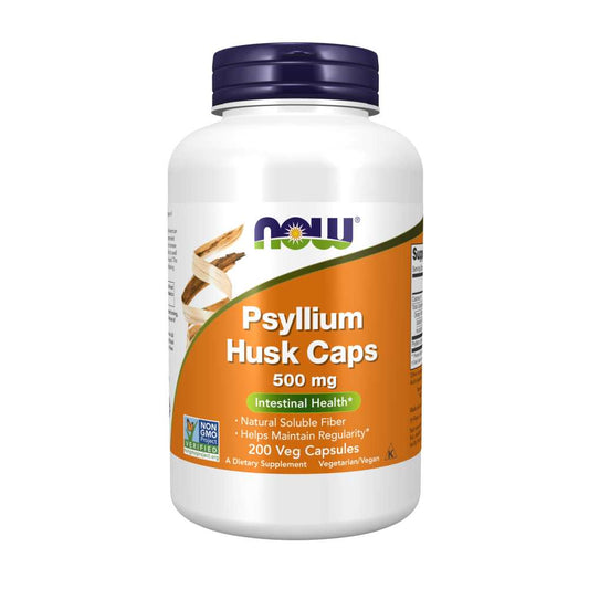 Now Foods Psyllium Husk Capsules – Intestinal Health & Natural Digestive Support | 200 Count