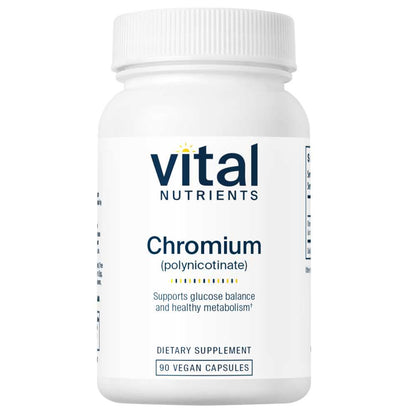 Vital Nutrients Chromium (polynicotinate) 200mcg 90 Caps