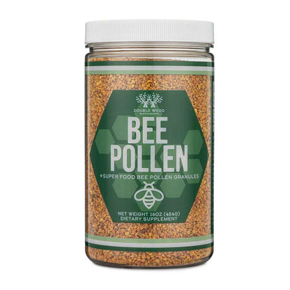 Double Wood Supplements – Bee Pollen Granules | Natural Superfood | Net Wt. 16 Oz (456g)