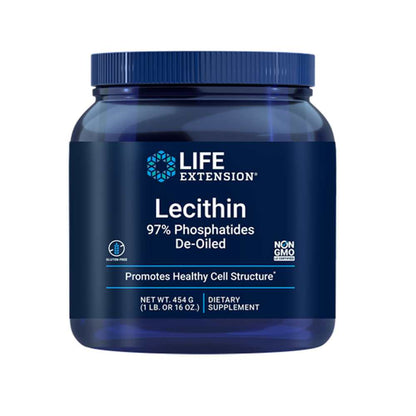 Life Extension Lecithin 97% Phosphatides De-Oiled – 454g
